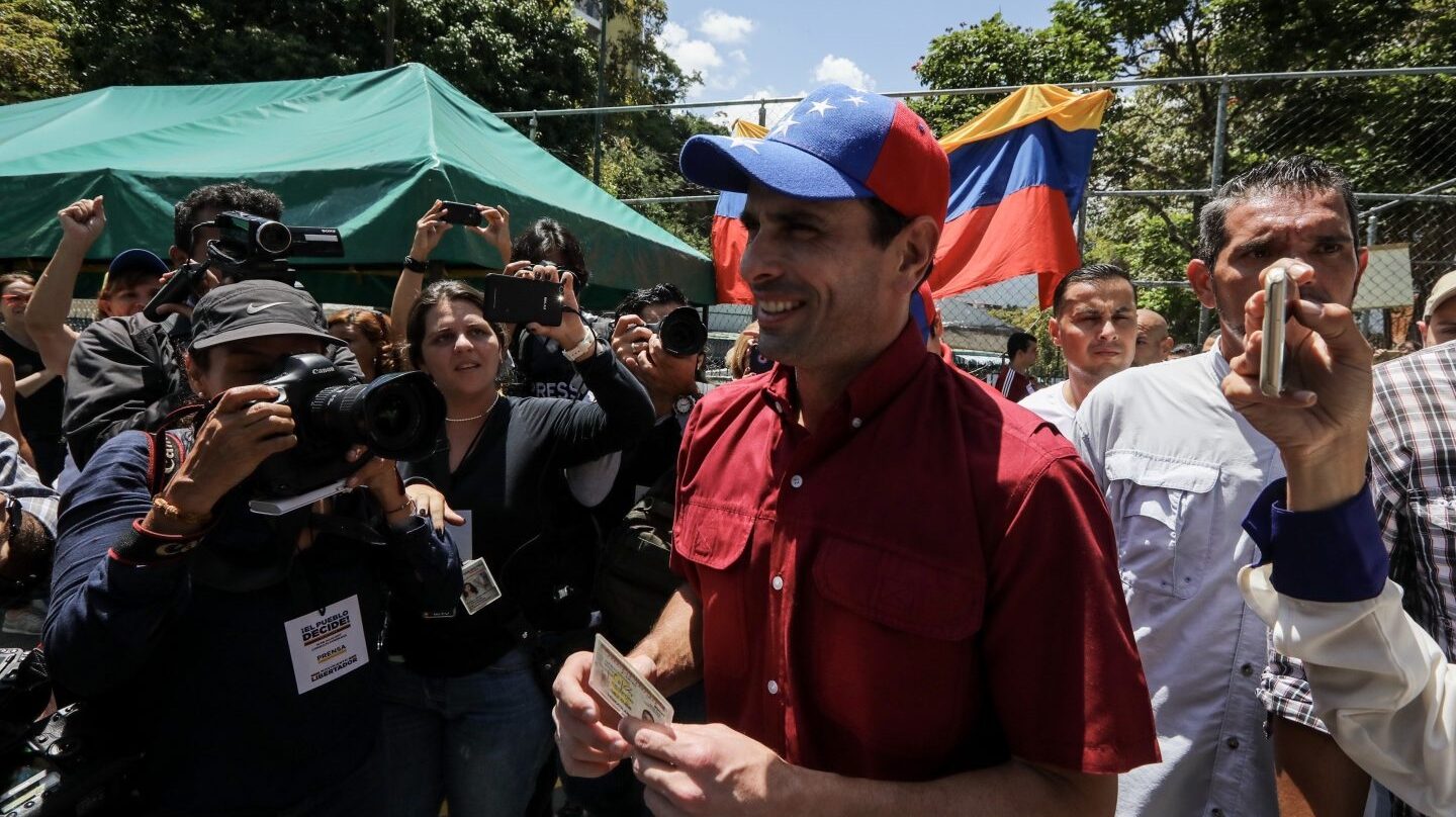 El opositor venezolano Henrique Capriles.