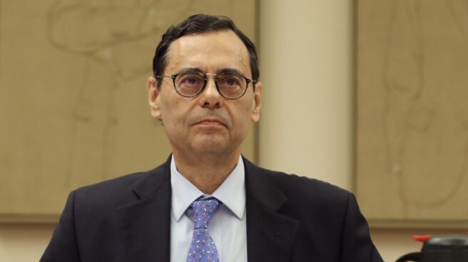 Jaime Caruana, en la comisión de investigación en el Congreso sobre la crisis bancaria. Jaime Caruana, en la comisión de investigación en el Congreso sobre la crisis bancaria.