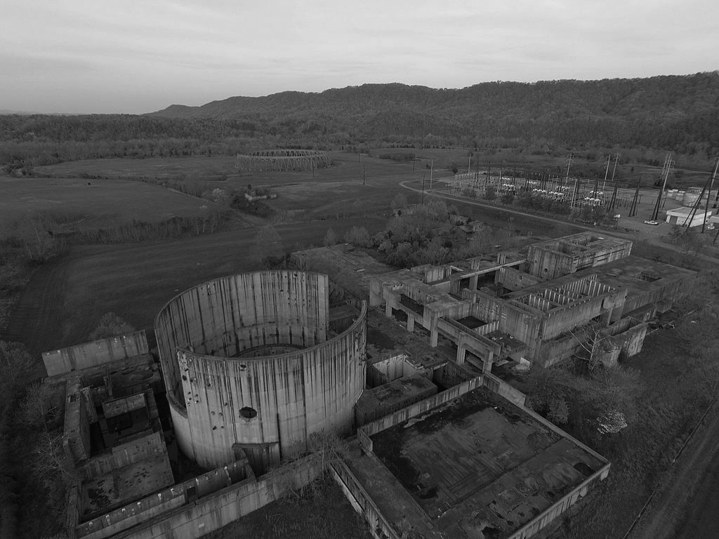 La central nuclear abandonada de Phipps Bend, en el estado norteamericano de Tennessee.