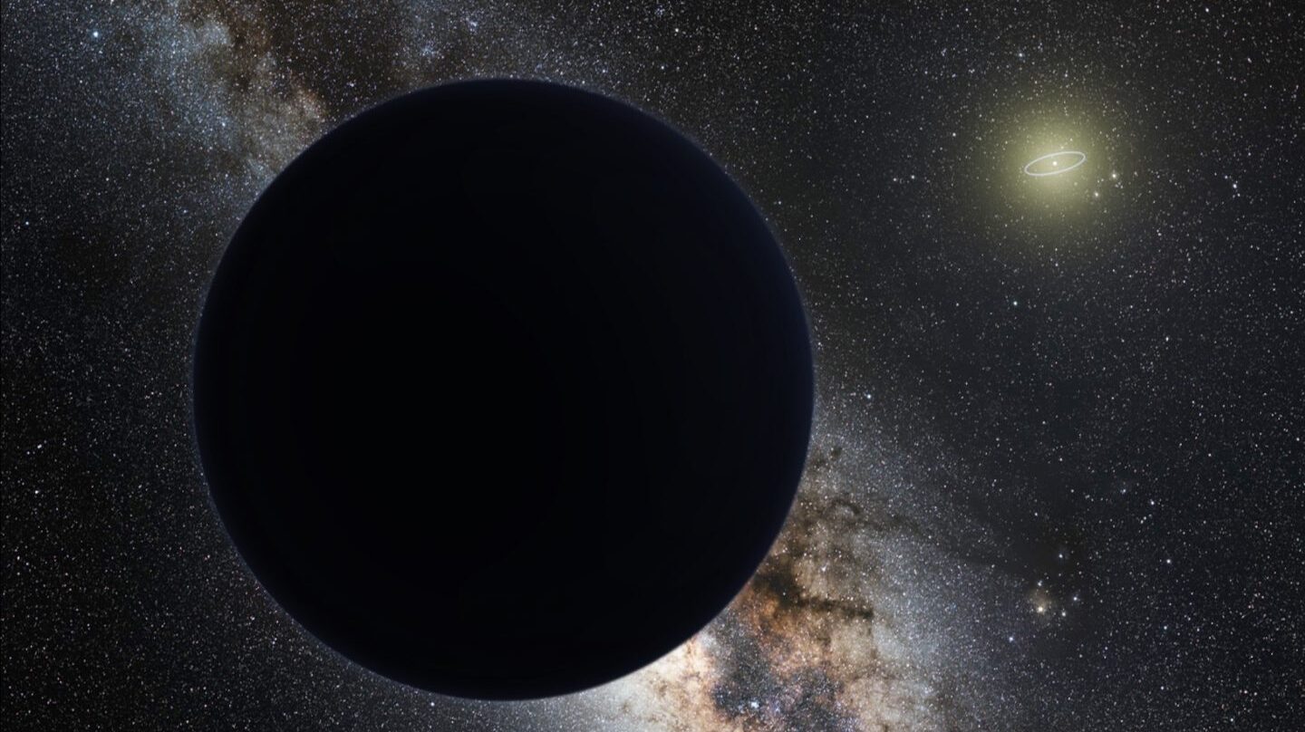 Representación artística del Planeta Nueve