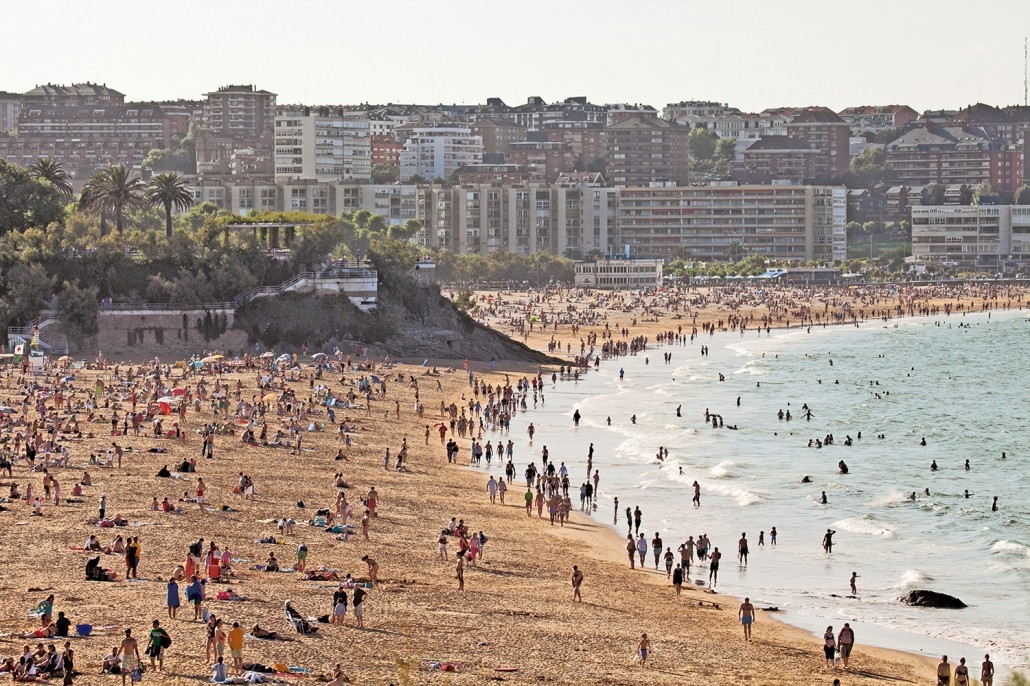 Playa del Sardinero de Santander.