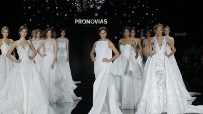 Pronovias_shayk La modelo Irina Shayk en un desfile de Pronovias.