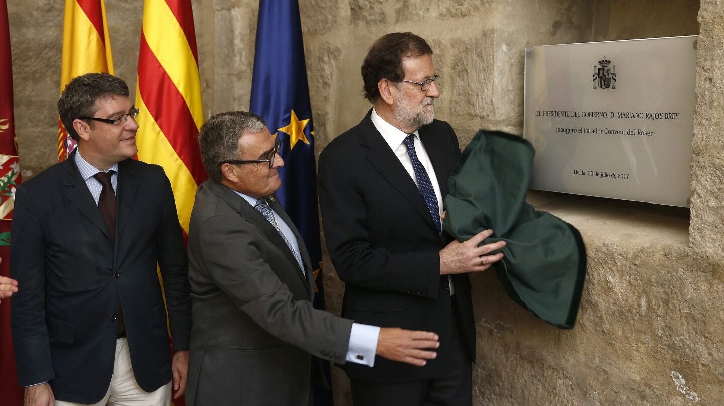 Rajoy inaugura el Parador de Lérida.