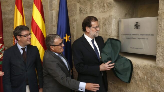 Rajoy inaugura el Parador de Lérida.