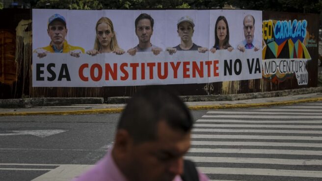 Pancarta contra la Asamblea Constituyente en Caracas. Pancarta contra la Asamblea Constituyente en Caracas.
