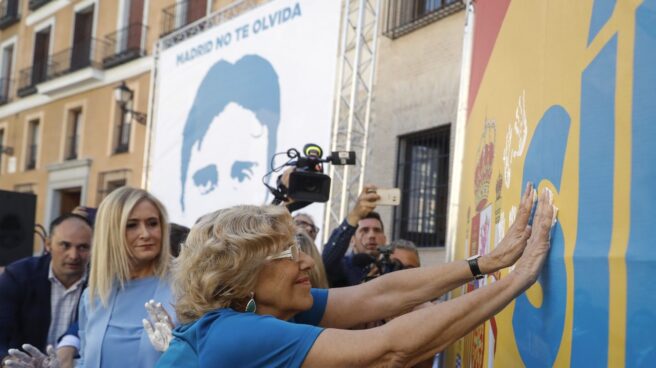homenaje a Miguel Ángel Blanco. Carmena y Cifuentes, hoy, en el homenaje a Miguel Ángel Blanco