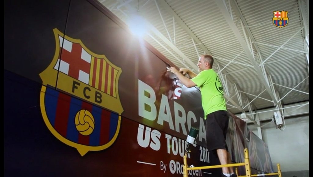 El nuevo bus del Barça "made in USA"