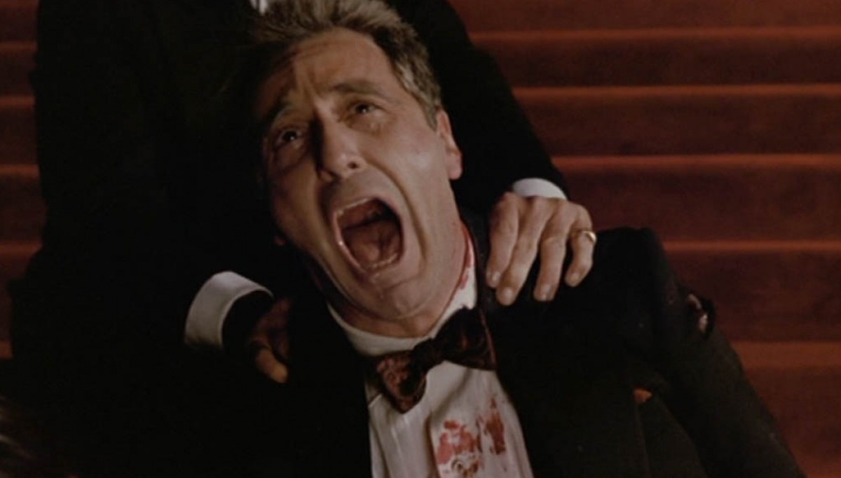 El grito de Corleone tras la muerte de su hija.