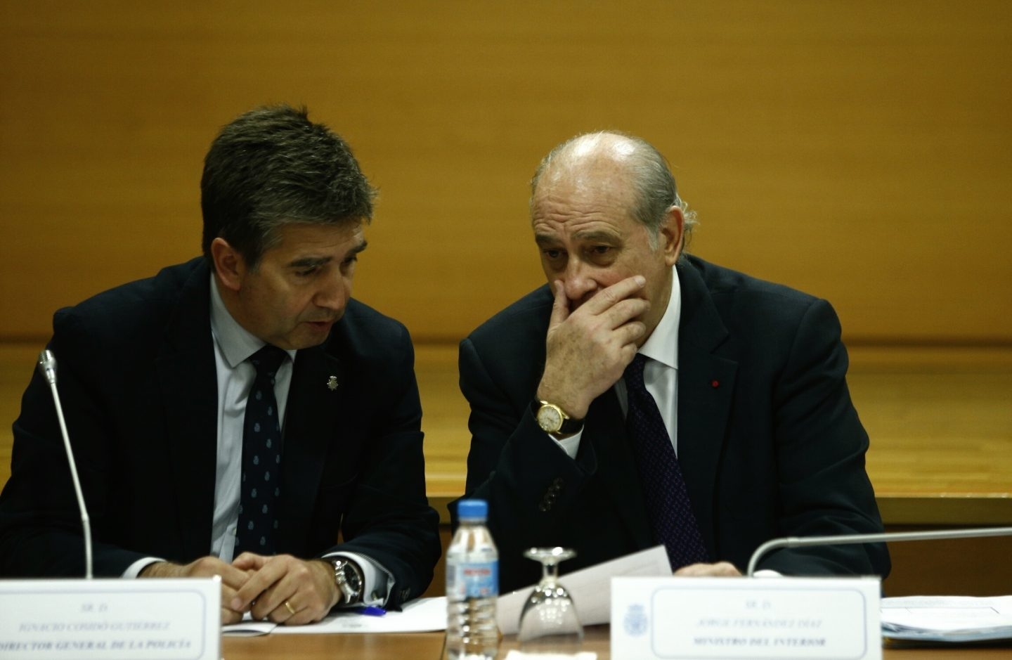 Ignacio Cosidó, ex director general de la Policía, y Jorge Fernández Díaz, ex ministro del Interior.