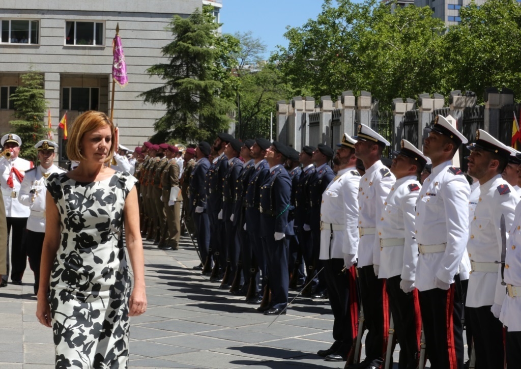 Cospedal el pasado martes en los actos de su Ministerio