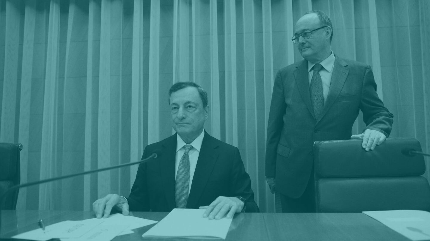 Mario Draghi y Luis María Linde.