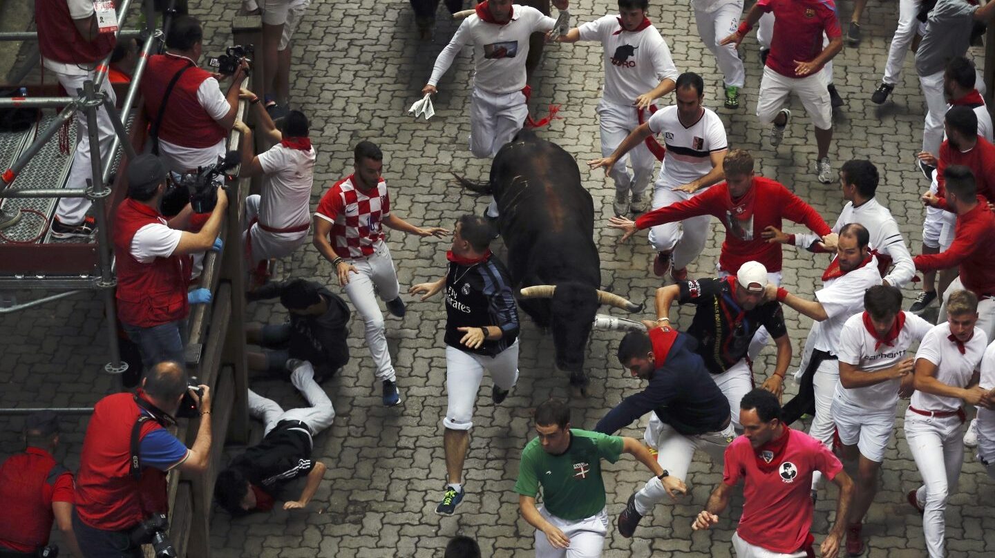 Encierro de San Fermín del 13 de julio.