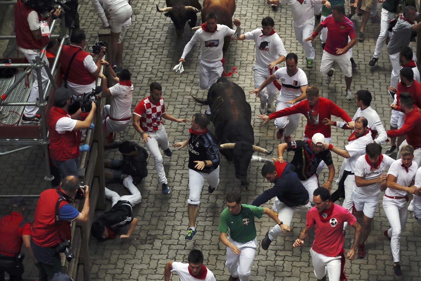 Encierro de San Fermín del 13 de julio.