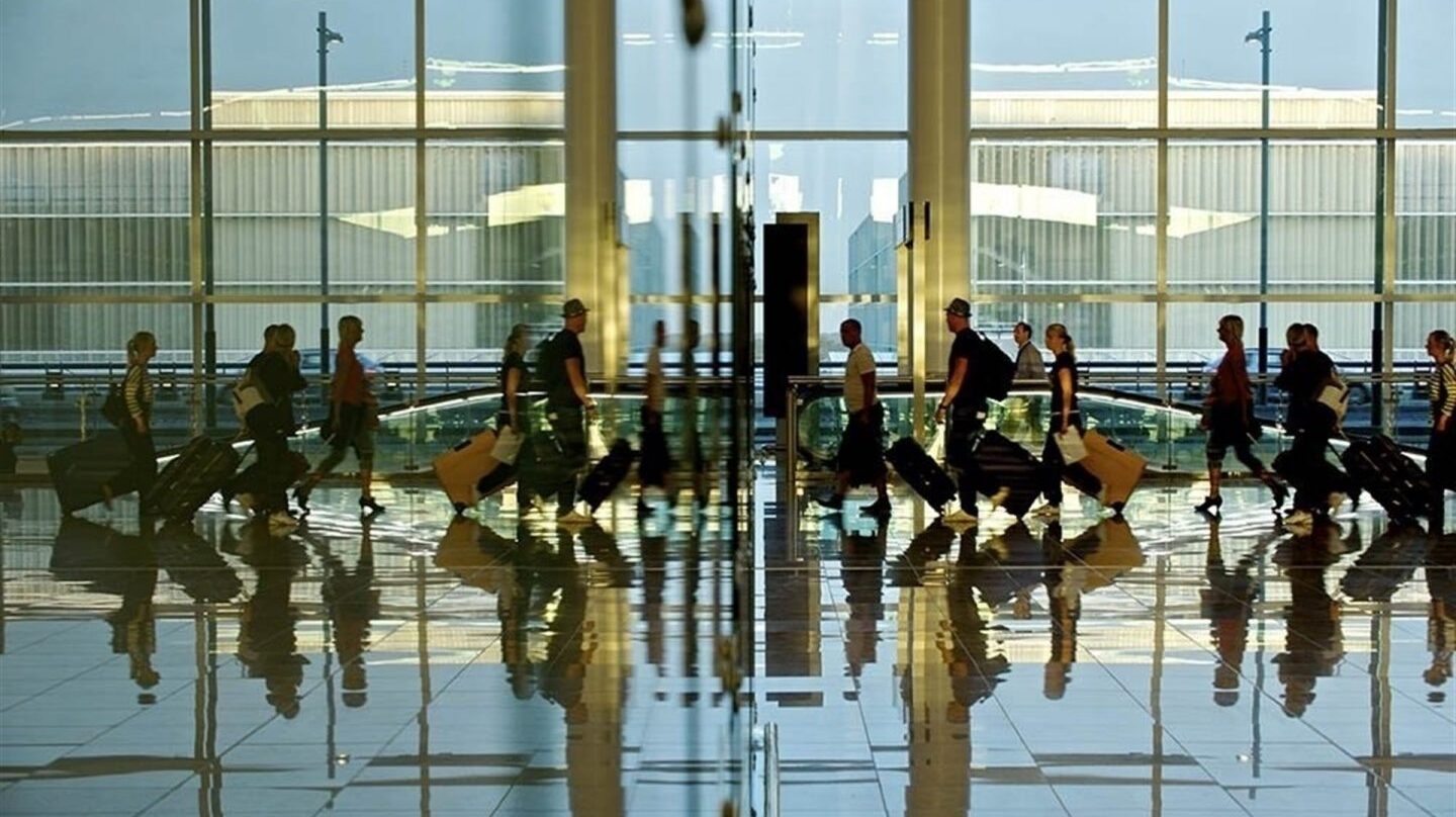Pasajeros en el Aeropuerto Adolfo Suárez Madrid Barajas.