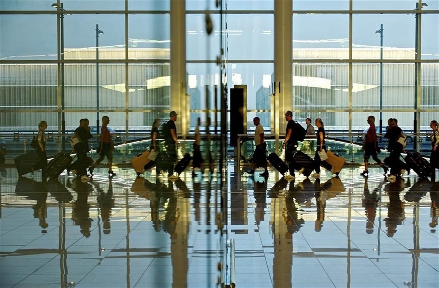 Pasajeros en el Aeropuerto Adolfo Suárez Madrid Barajas.