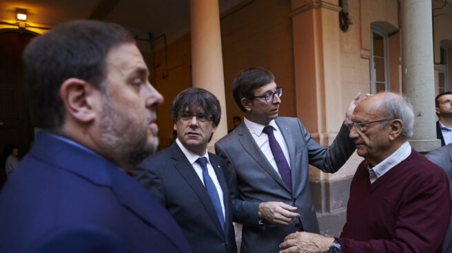 Oriol Junqueras, junto a Carles Puigdmont.