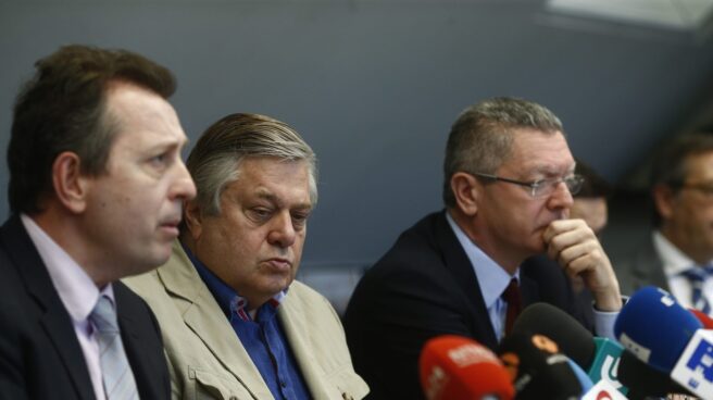leopoldo lopez y gallardon venezuela Leopoldo López Gil, padre del opositor venezolano del mismo nombre, junto al ex ministro Alberto Ruiz-Gallardón.