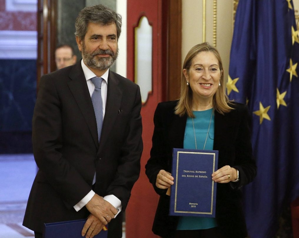 Carlos Lesmes y Ana Pastor, en el Congreso de los Diputados.