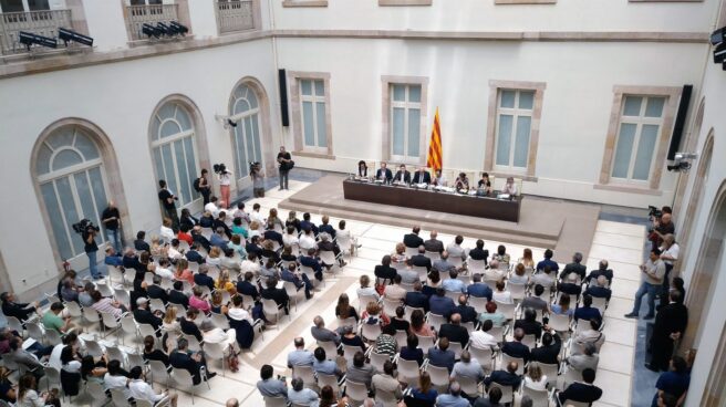 Acto de presentación de la Ley del Referéndum de Autodeterminación de Cataluña.