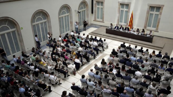 Acto de presentación de la ley del referéndum.