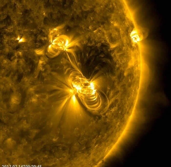 Dos horas de llamarada solar