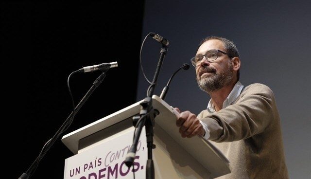 Podemos pide 3.000 millones más para pensiones y funcionarios El portavoz de Presupuestos de Podemos, Alberto Montero.