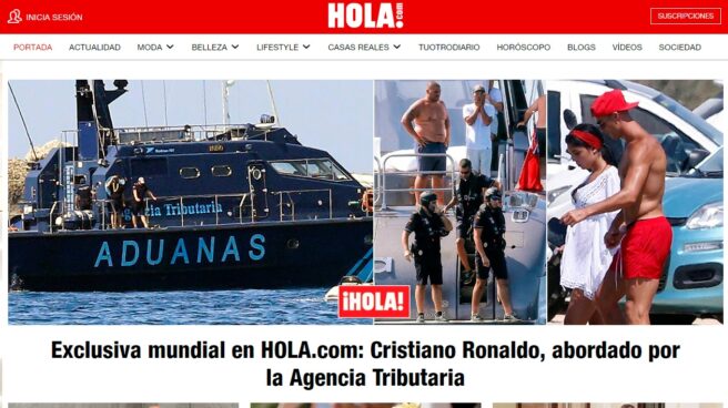 La Policía Aduanera aborda el yate de Cristiano Ronaldo para un control rutinario