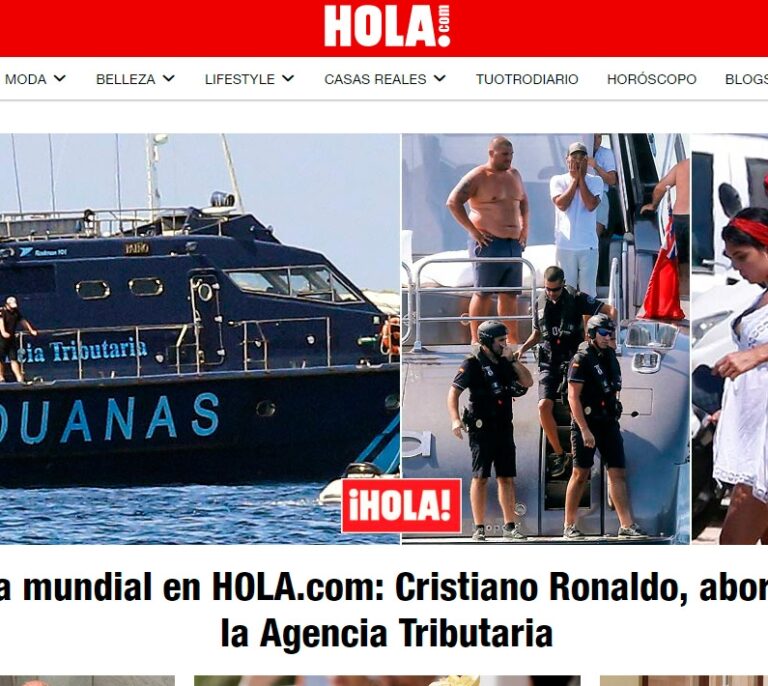 La Policía Aduanera aborda el yate de Cristiano Ronaldo para un control rutinario