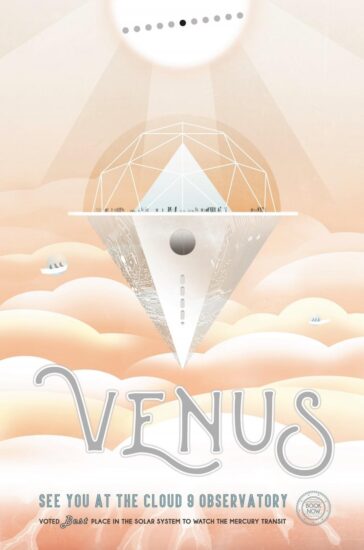 Poster sobre el observatorio irreal para ver Venus