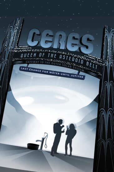 Poster invitado a pasar por el mini planeta Ceres