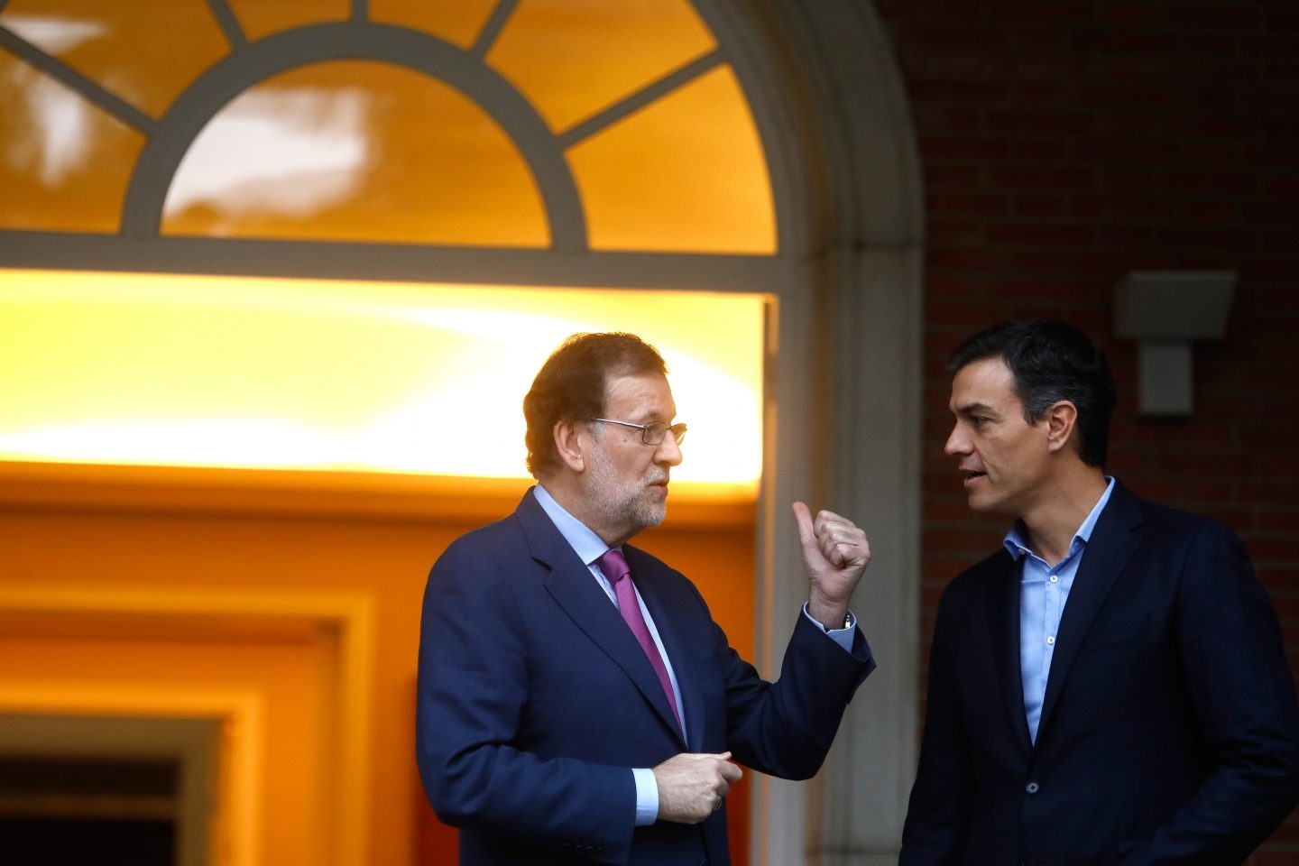 Encuentro entre Rajoy y Sánchez en Moncloa el pasado julio.