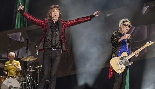 Los Rolling Stones, en un concierto. Los Rolling Stones, en un concierto.