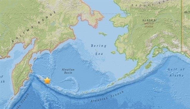 Un terremoto de 7,8 grados sacude la costa de Rusia.