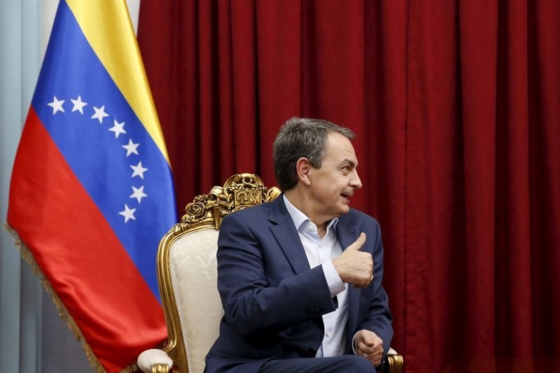 José Luis Rodríguez Zapatero, en un viaje a Venezuela, donde ha mediado para la excarcelación de Leopoldo López.