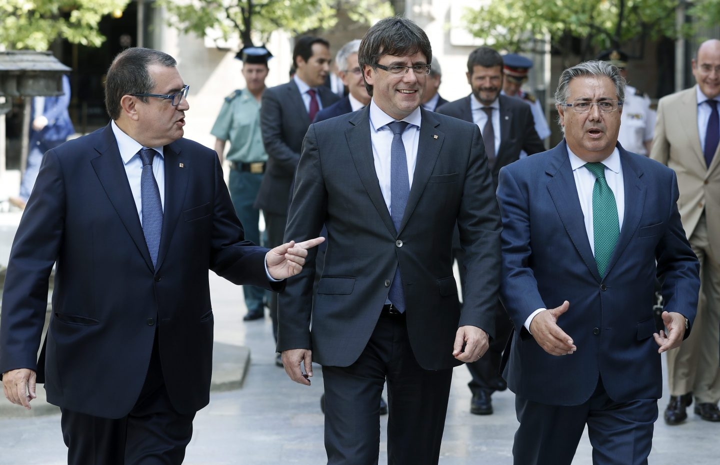 Jordi Jané, Carles Puigdemont y Juan Ignacio Zoido han hablado este lunes de lucha antiterrorista