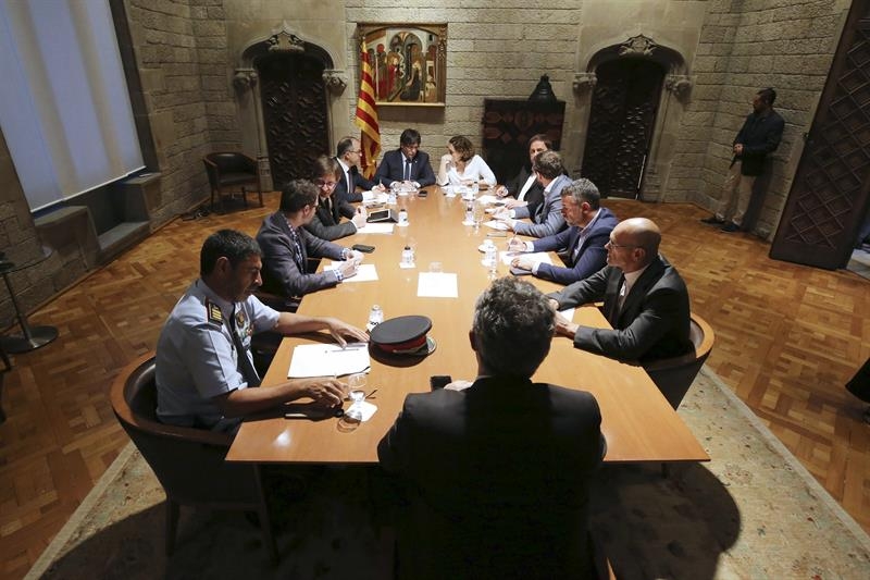 Gabinete de crisis tras el atentado en Barcelona.