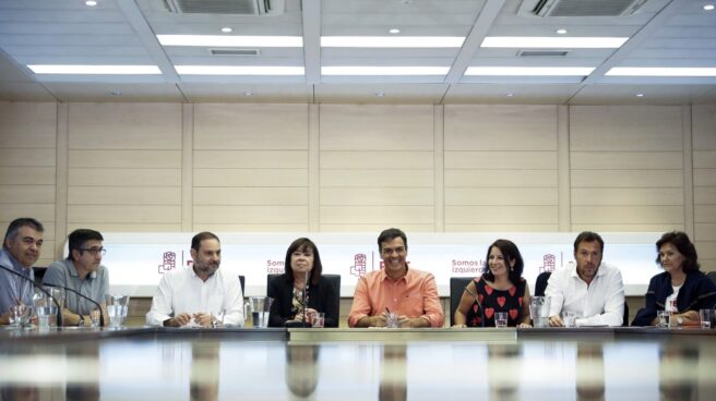 Pedro Sánchez preside este lunes la Ejecutiva del PSOE.