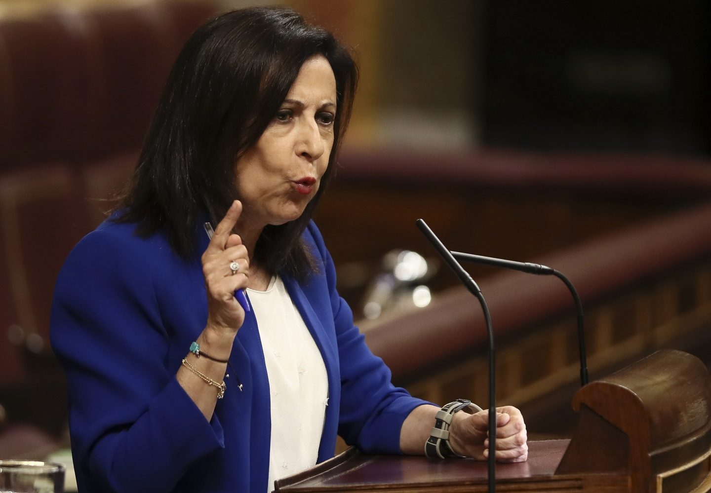 Margarita Robles, en el pleno de la Gürtel.