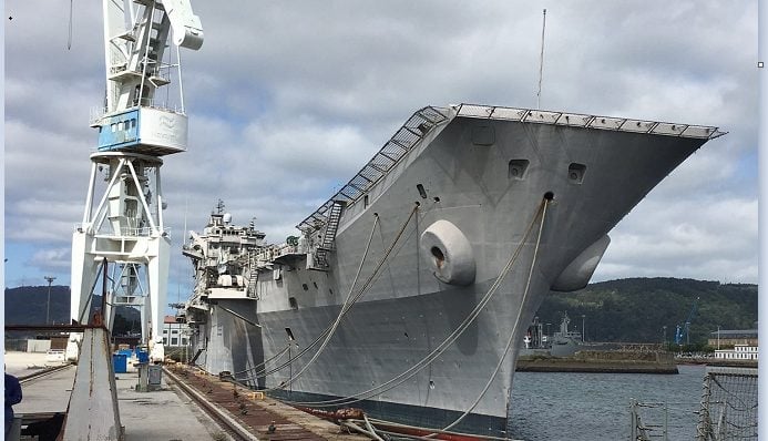 El portaaviones Príncipe de Asturias pone rumbo a Turquía para ser desmantelado.