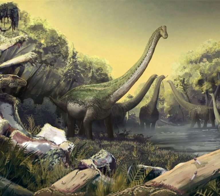 Identificada una nueva especie de titanosaurio, el 'cuello ancho'