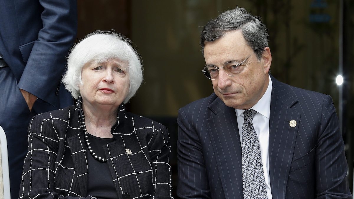 Janet Yellen y Mario Draghi acuden a Jackson Hole con el reto de evitar una nueva guerra de divisas.