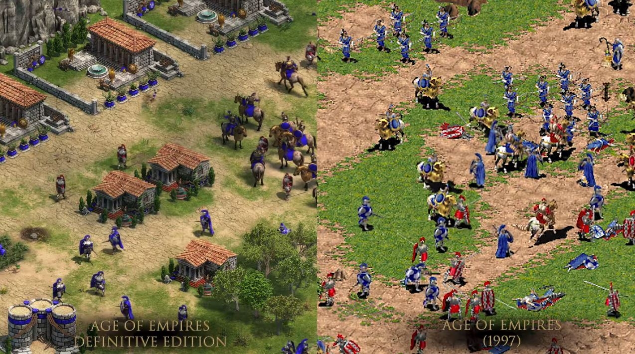 Comparativa de 'Age of Empires' , 20 años después.