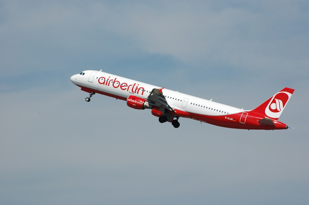 Un avión de la aerolínea Air Berlin.