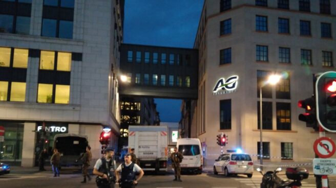 Lugar donde ha tenido lugar el ataque en Bruselas.