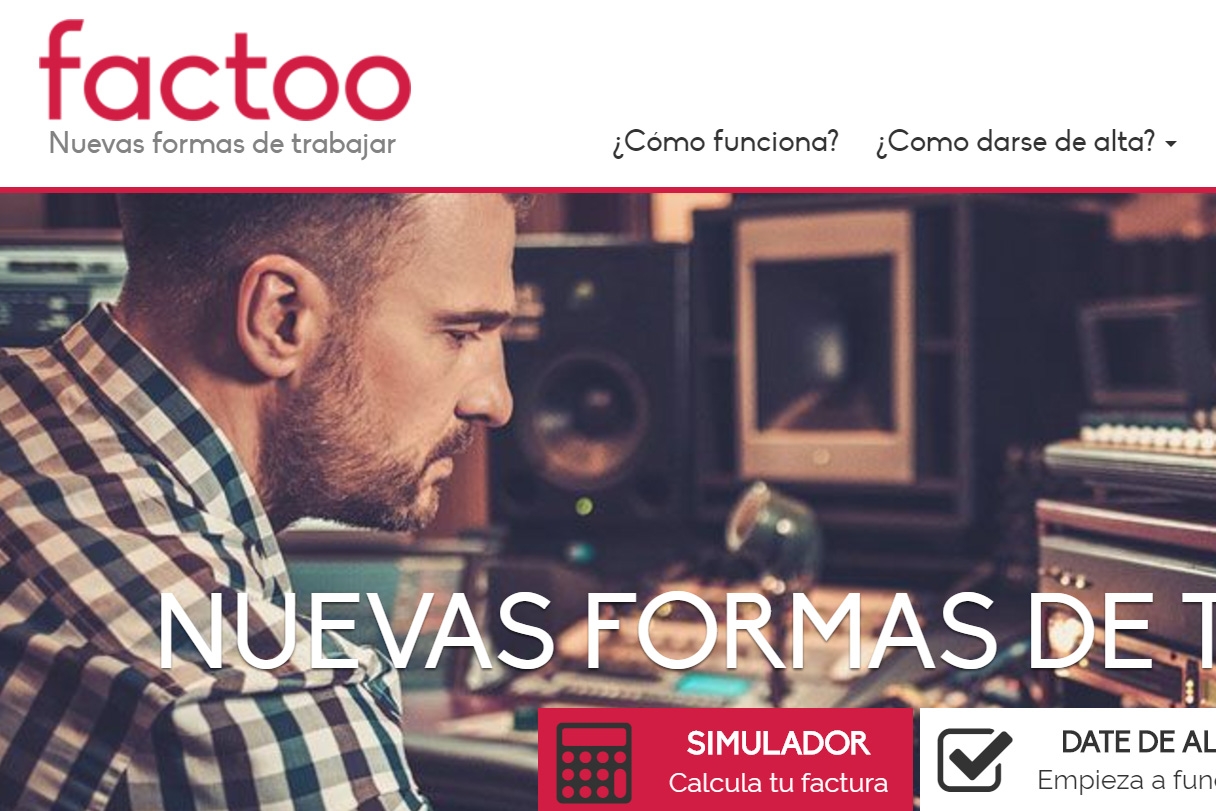 Imagen de la página web de Factoo.es