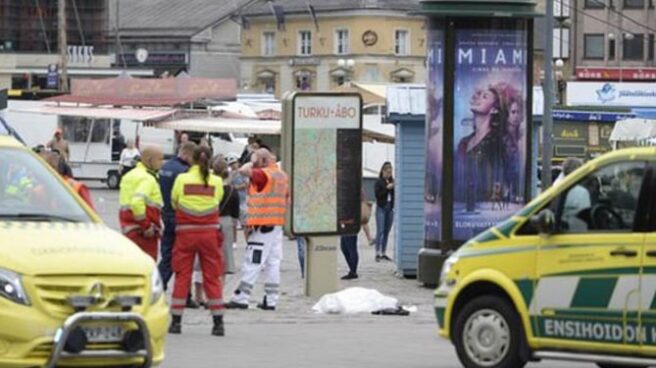 Imagen del ataque en Finlandia. Imagen del ataque en Finlandia.