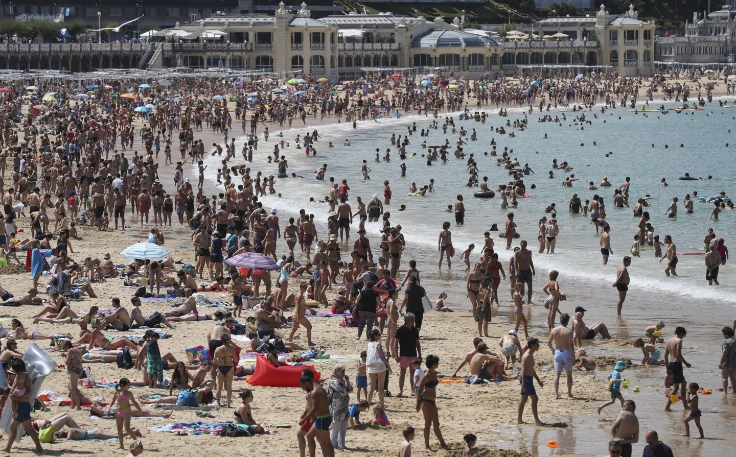 Playa de La Concha de San Sebastián.