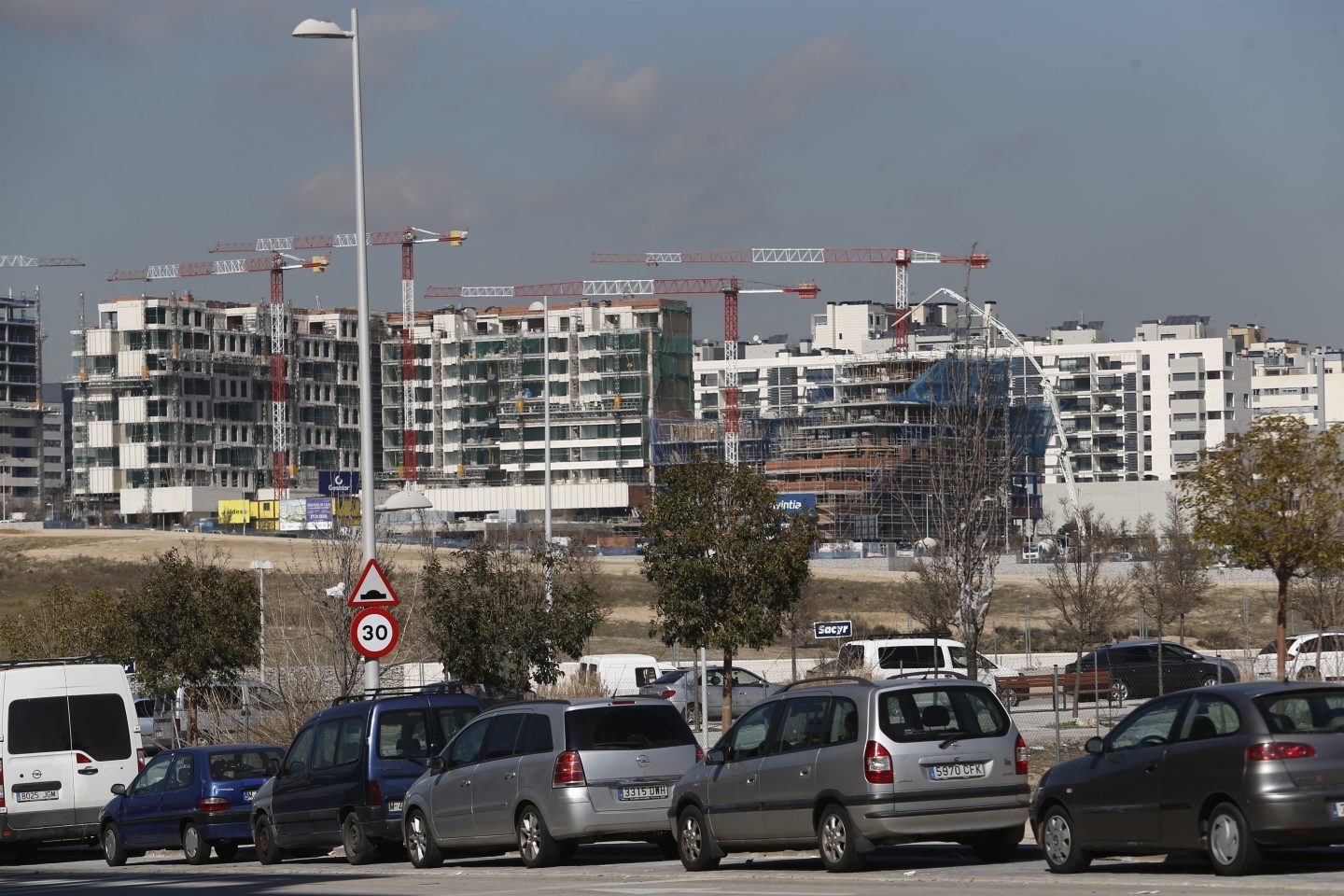 Viviendas de nueva construcción en España.