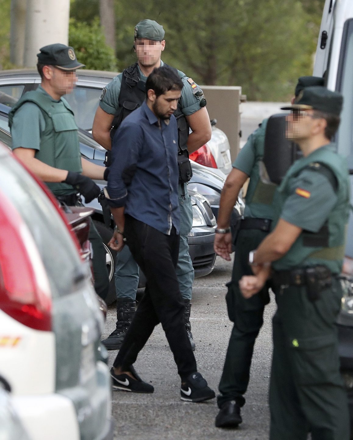 La Guardia Civil Custodia a Mohammed Alla.