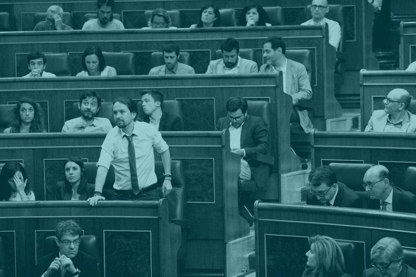 Pablo Iglesias en el Congreso de los diputados.